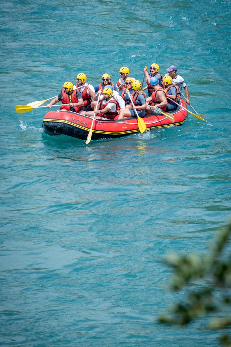 Exciting group rafting experience in Bozyaka, Antalya, Türkiye, perfect for adventure seekers.